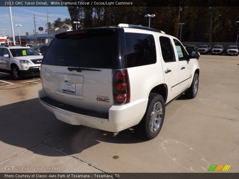 White Diamond Tricoat / Cocoa/Light Cashmere 2013 GMC Yukon Denali