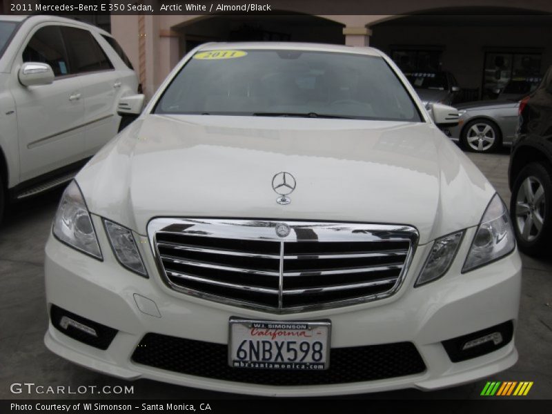 Arctic White / Almond/Black 2011 Mercedes-Benz E 350 Sedan