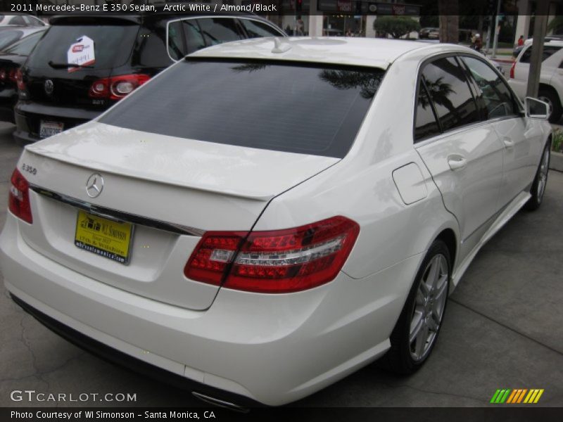 Arctic White / Almond/Black 2011 Mercedes-Benz E 350 Sedan