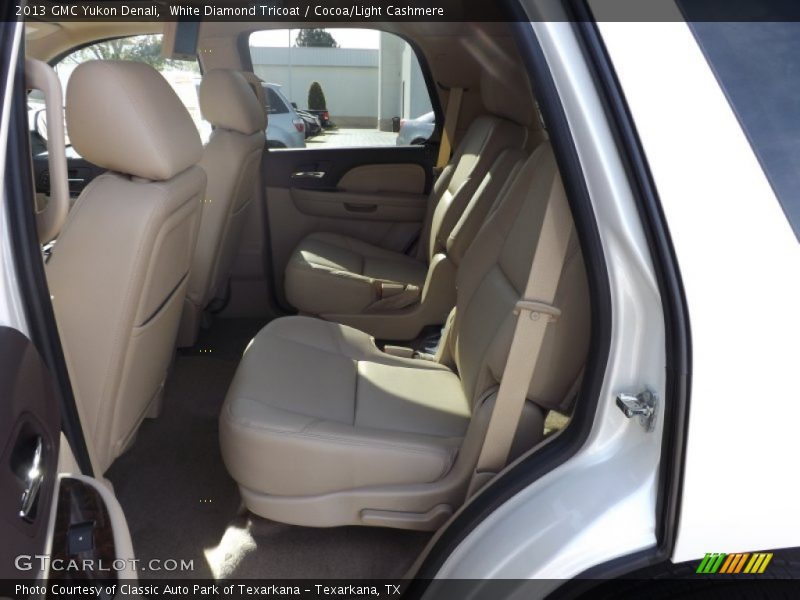 White Diamond Tricoat / Cocoa/Light Cashmere 2013 GMC Yukon Denali