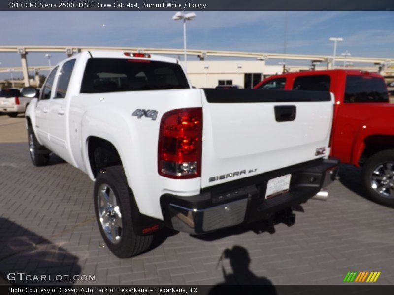 Summit White / Ebony 2013 GMC Sierra 2500HD SLT Crew Cab 4x4
