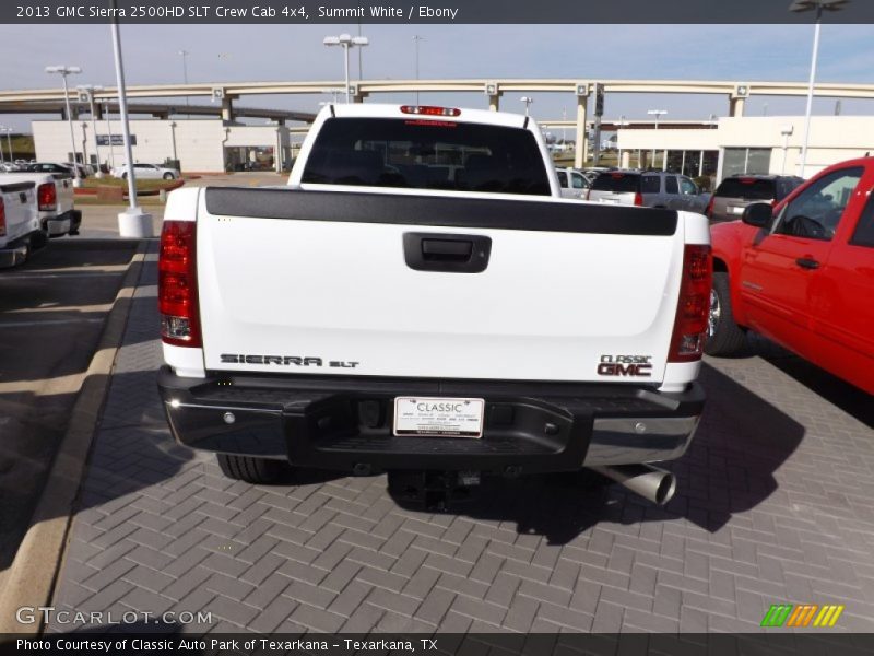 Summit White / Ebony 2013 GMC Sierra 2500HD SLT Crew Cab 4x4