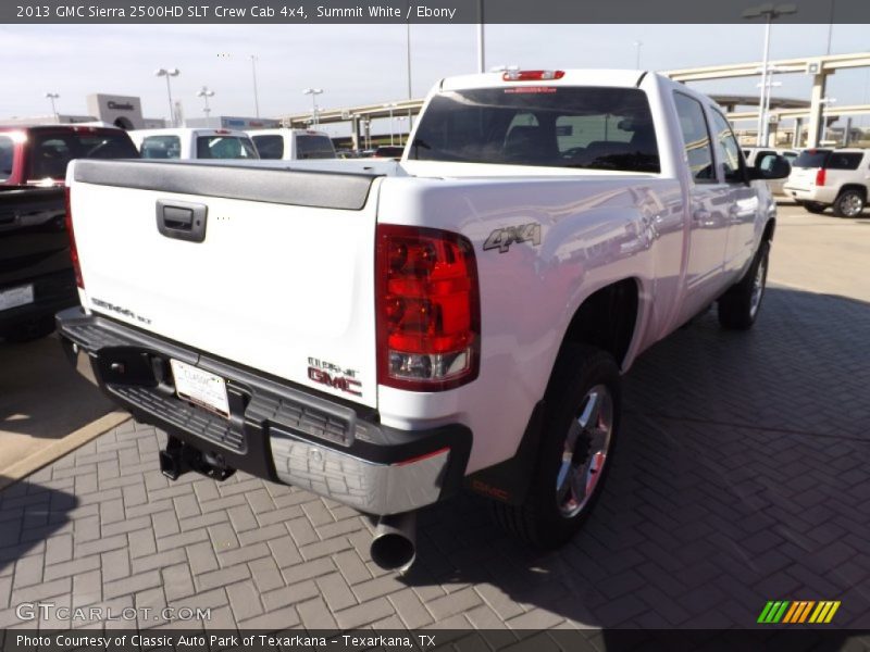 Summit White / Ebony 2013 GMC Sierra 2500HD SLT Crew Cab 4x4