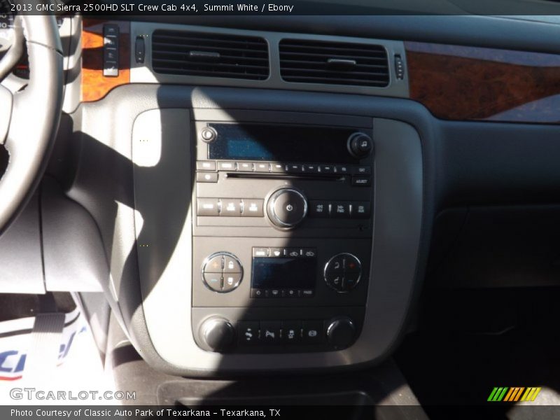 Summit White / Ebony 2013 GMC Sierra 2500HD SLT Crew Cab 4x4