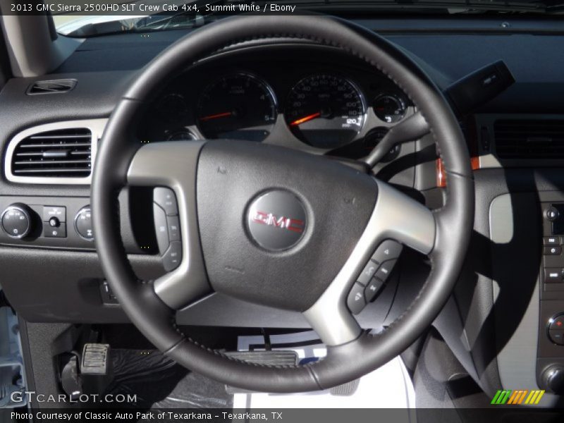 Summit White / Ebony 2013 GMC Sierra 2500HD SLT Crew Cab 4x4
