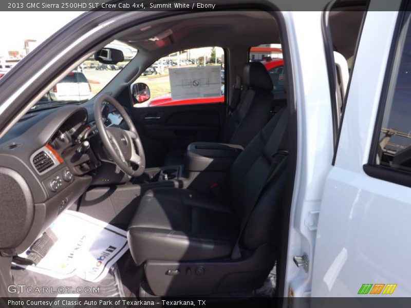 Summit White / Ebony 2013 GMC Sierra 2500HD SLT Crew Cab 4x4