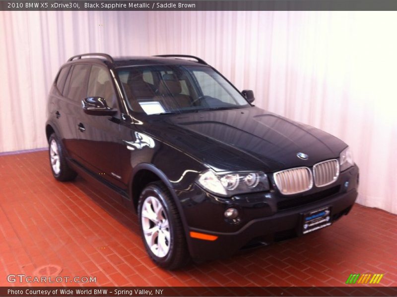 Black Sapphire Metallic / Saddle Brown 2010 BMW X5 xDrive30i