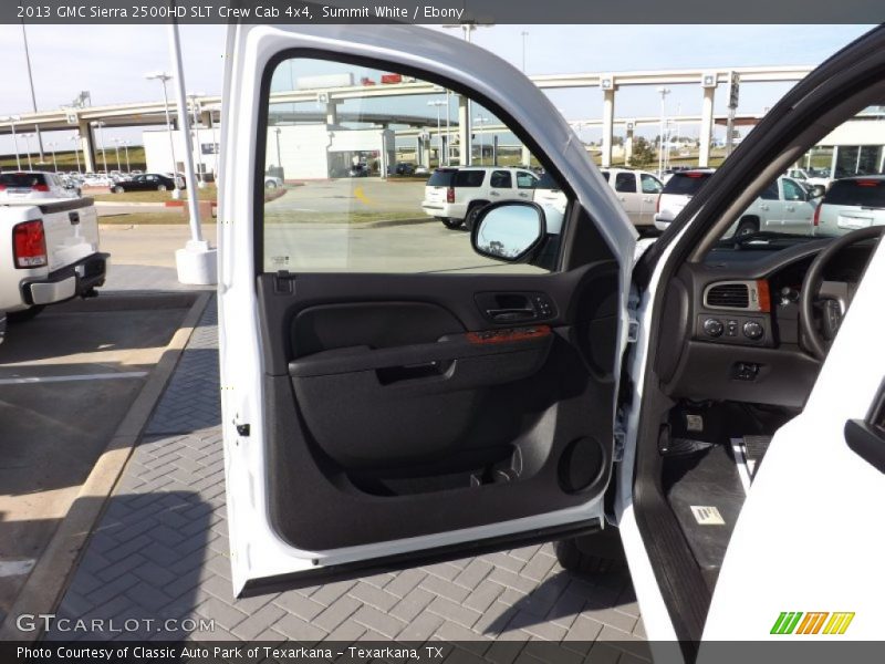 Summit White / Ebony 2013 GMC Sierra 2500HD SLT Crew Cab 4x4