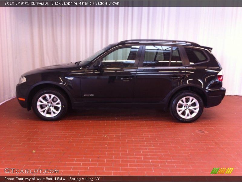 Black Sapphire Metallic / Saddle Brown 2010 BMW X5 xDrive30i