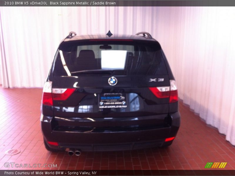 Black Sapphire Metallic / Saddle Brown 2010 BMW X5 xDrive30i