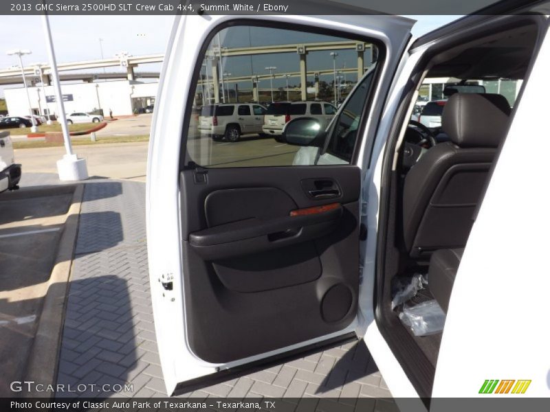 Summit White / Ebony 2013 GMC Sierra 2500HD SLT Crew Cab 4x4