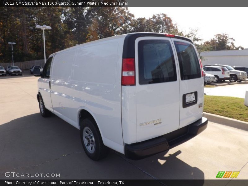 Summit White / Medium Pewter 2013 GMC Savana Van 1500 Cargo