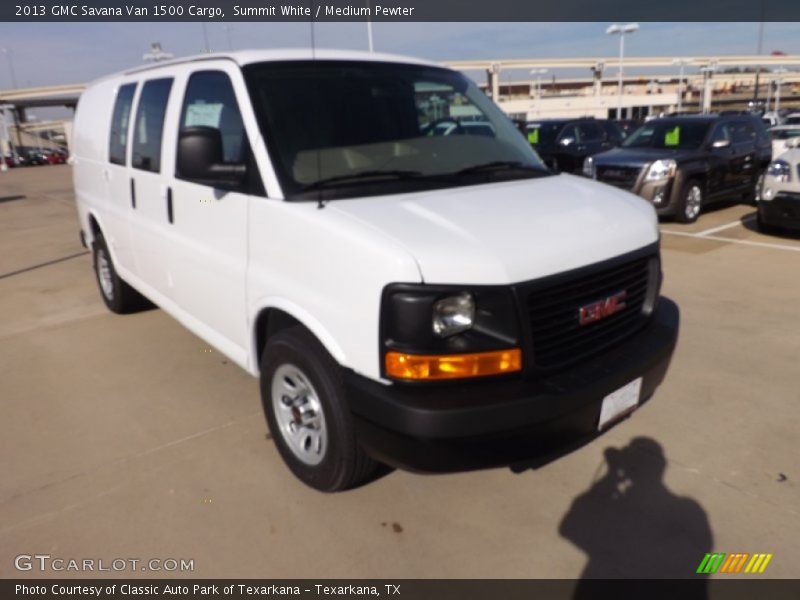 Summit White / Medium Pewter 2013 GMC Savana Van 1500 Cargo