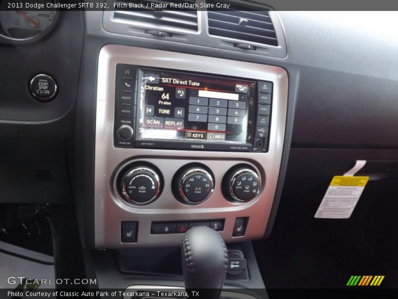Controls of 2013 Challenger SRT8 392