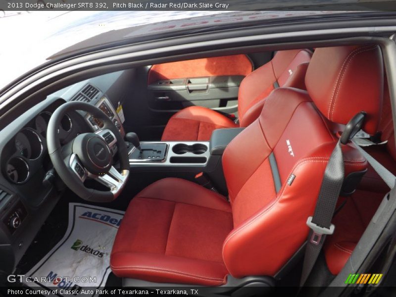 Front Seat of 2013 Challenger SRT8 392