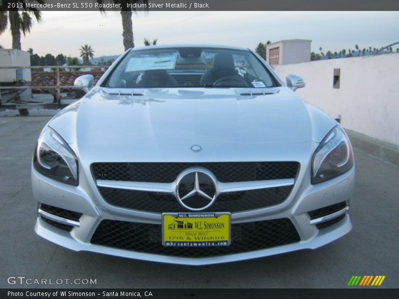 Iridium Silver Metallic / Black 2013 Mercedes-Benz SL 550 Roadster