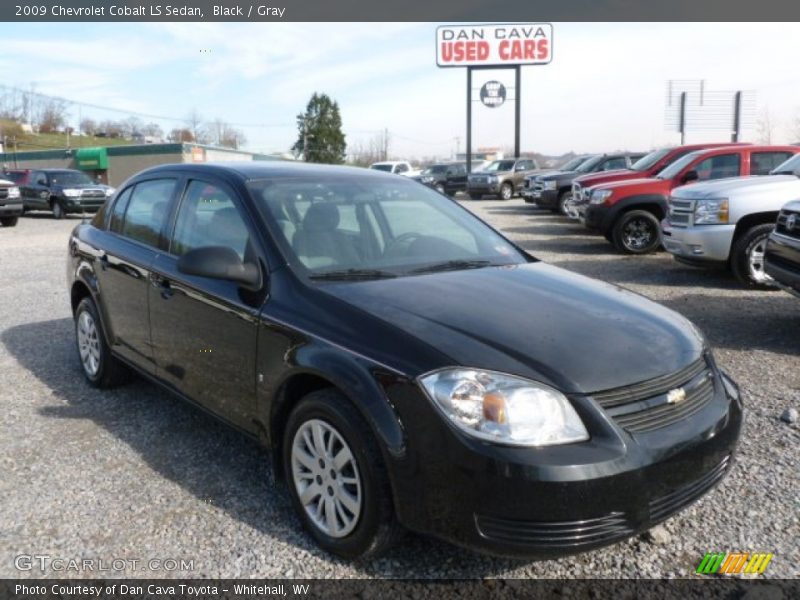 Black / Gray 2009 Chevrolet Cobalt LS Sedan