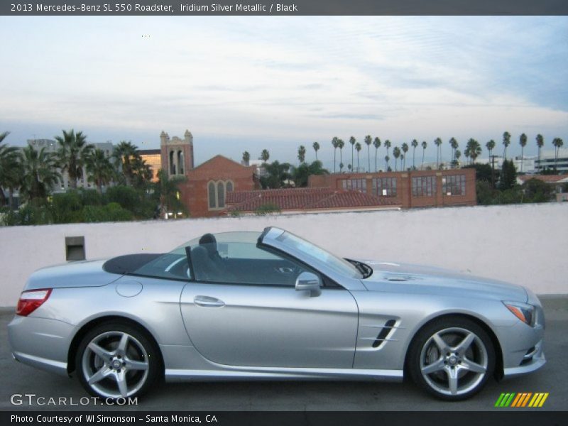 Iridium Silver Metallic / Black 2013 Mercedes-Benz SL 550 Roadster