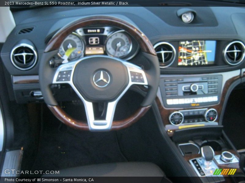 Iridium Silver Metallic / Black 2013 Mercedes-Benz SL 550 Roadster