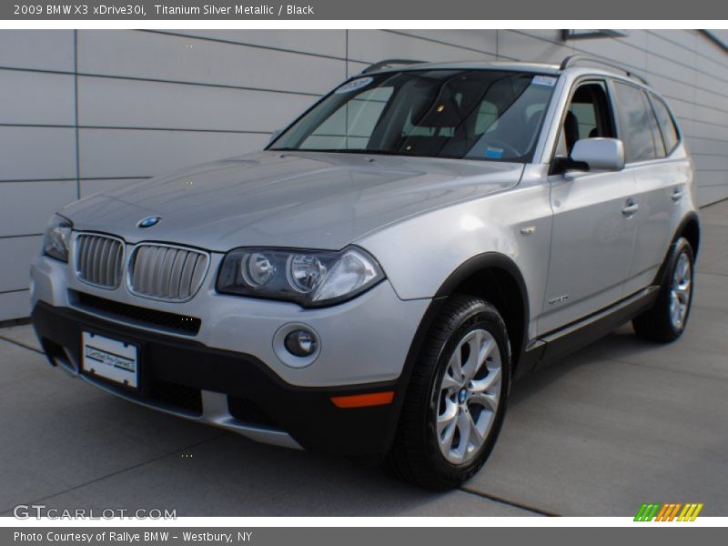 Titanium Silver Metallic / Black 2009 BMW X3 xDrive30i