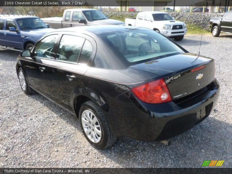 Black / Gray 2009 Chevrolet Cobalt LS Sedan