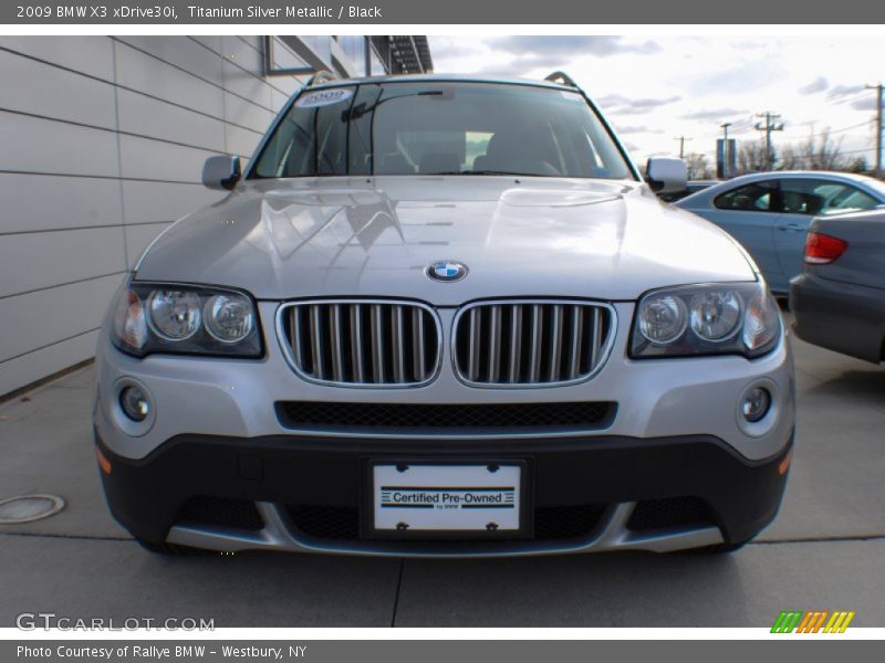 Titanium Silver Metallic / Black 2009 BMW X3 xDrive30i