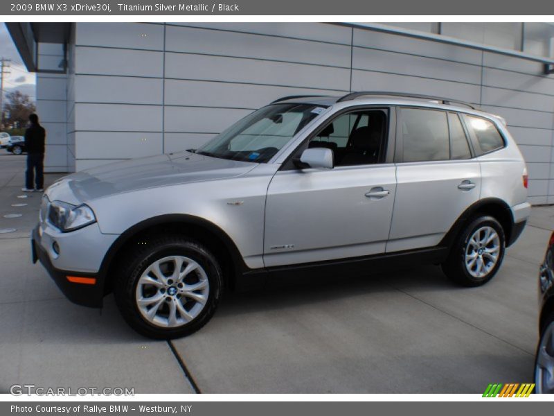 Titanium Silver Metallic / Black 2009 BMW X3 xDrive30i