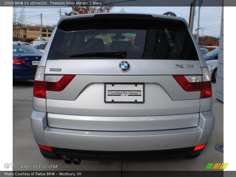 Titanium Silver Metallic / Black 2009 BMW X3 xDrive30i