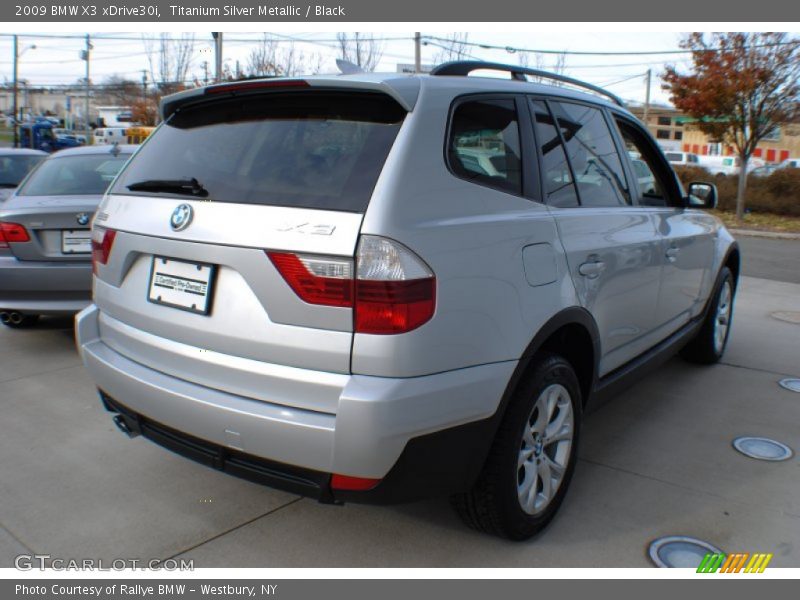 Titanium Silver Metallic / Black 2009 BMW X3 xDrive30i