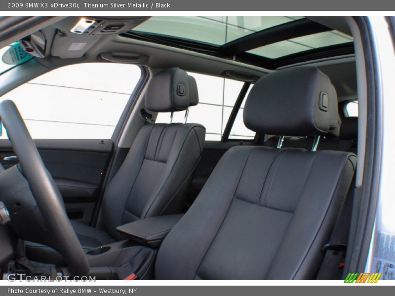 Titanium Silver Metallic / Black 2009 BMW X3 xDrive30i