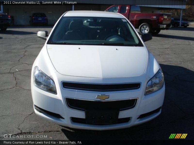 Summit White / Titanium 2011 Chevrolet Malibu LS