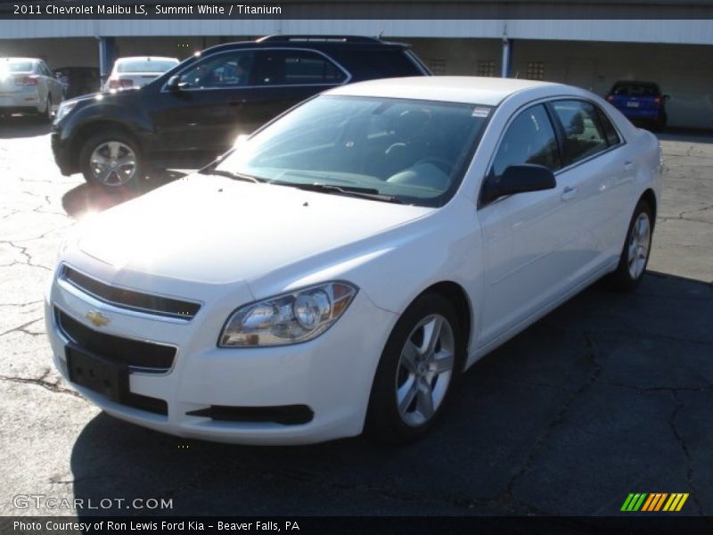 Summit White / Titanium 2011 Chevrolet Malibu LS