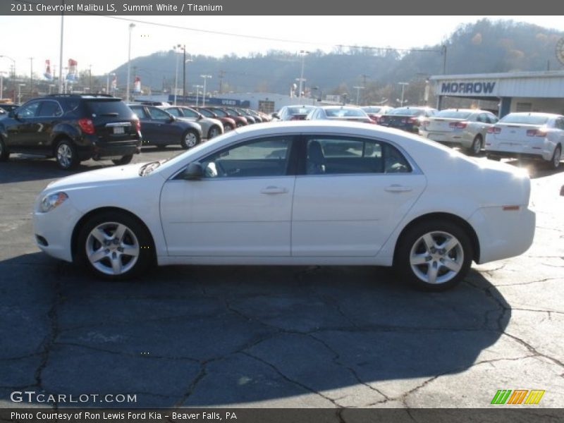 Summit White / Titanium 2011 Chevrolet Malibu LS