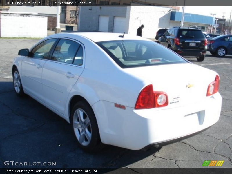 Summit White / Titanium 2011 Chevrolet Malibu LS