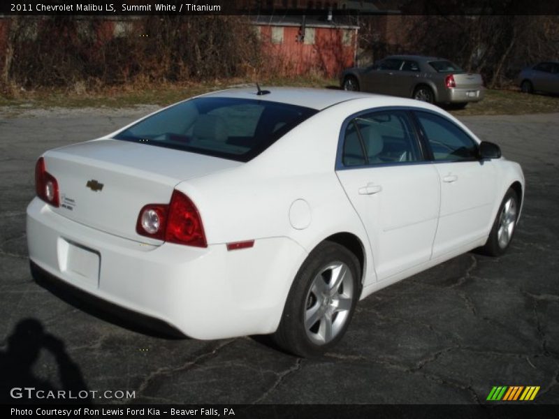 Summit White / Titanium 2011 Chevrolet Malibu LS