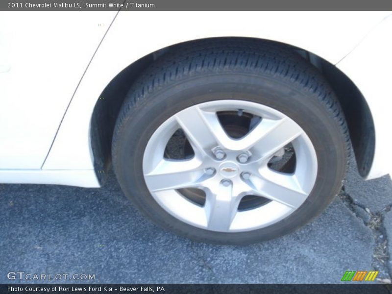 Summit White / Titanium 2011 Chevrolet Malibu LS