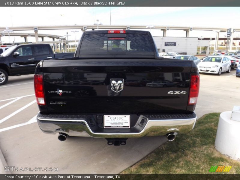Black / Black/Diesel Gray 2013 Ram 1500 Lone Star Crew Cab 4x4