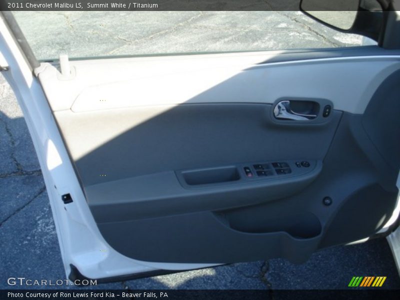 Summit White / Titanium 2011 Chevrolet Malibu LS