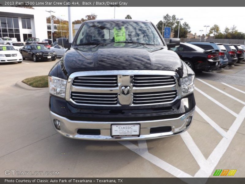Black / Black/Diesel Gray 2013 Ram 1500 Lone Star Crew Cab 4x4
