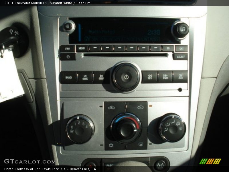 Summit White / Titanium 2011 Chevrolet Malibu LS