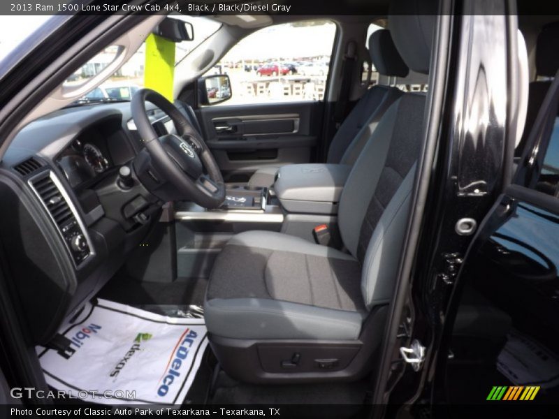 Black / Black/Diesel Gray 2013 Ram 1500 Lone Star Crew Cab 4x4