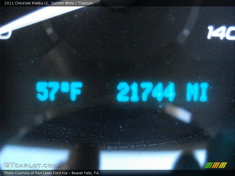Summit White / Titanium 2011 Chevrolet Malibu LS