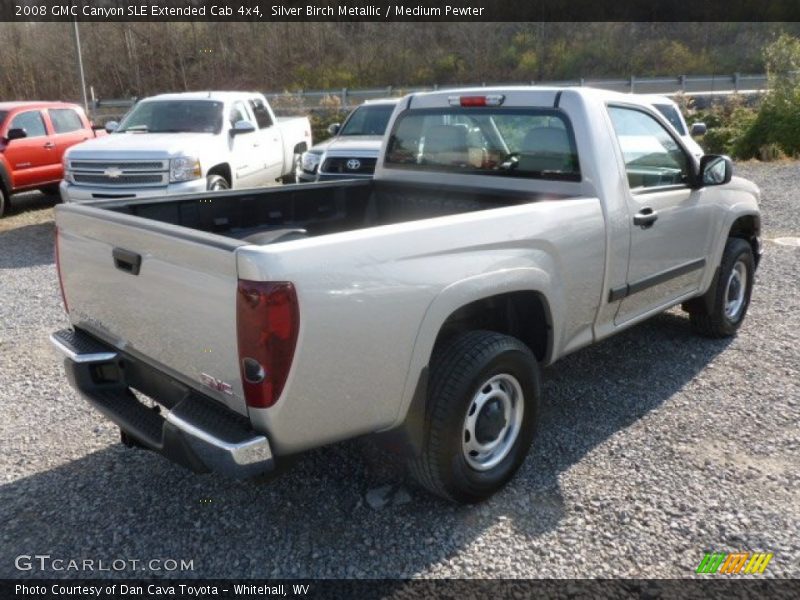 Silver Birch Metallic / Medium Pewter 2008 GMC Canyon SLE Extended Cab 4x4