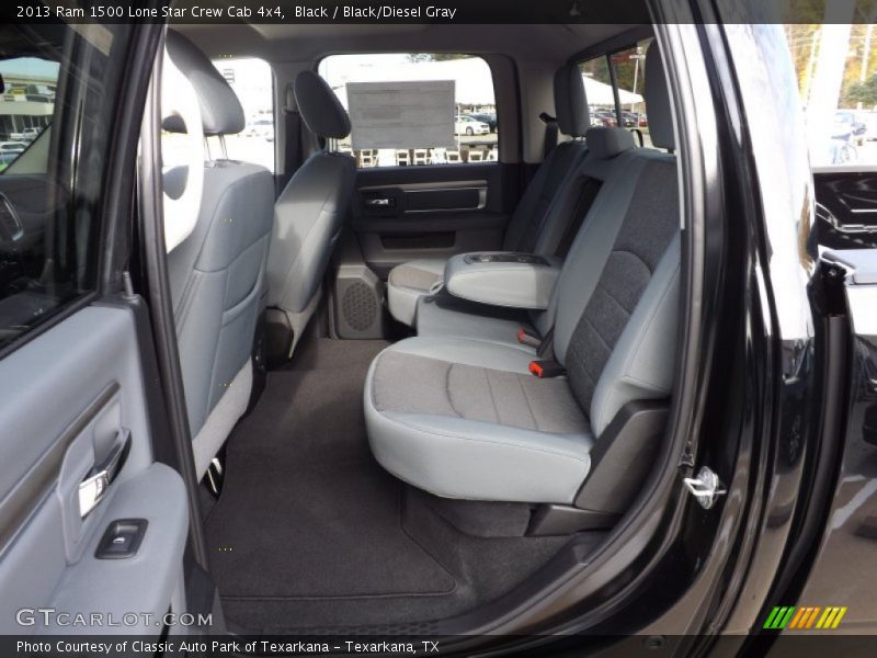 Black / Black/Diesel Gray 2013 Ram 1500 Lone Star Crew Cab 4x4