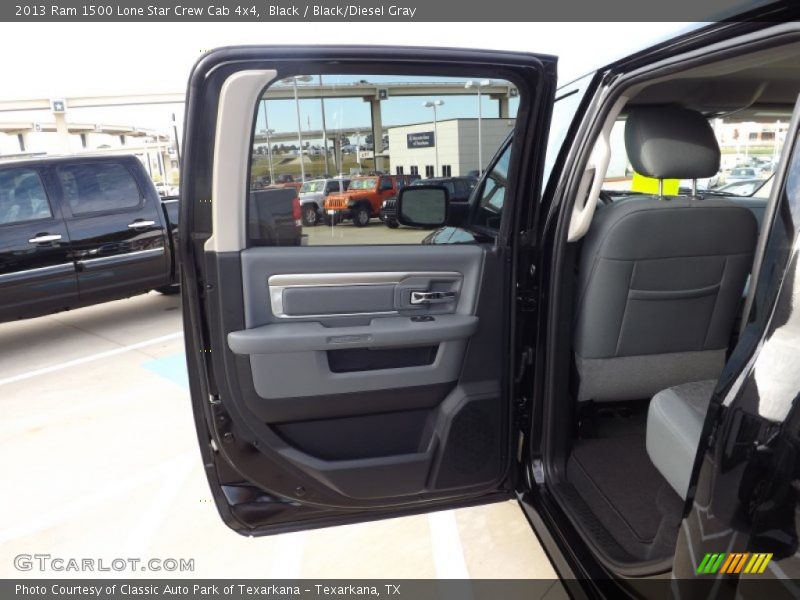 Black / Black/Diesel Gray 2013 Ram 1500 Lone Star Crew Cab 4x4