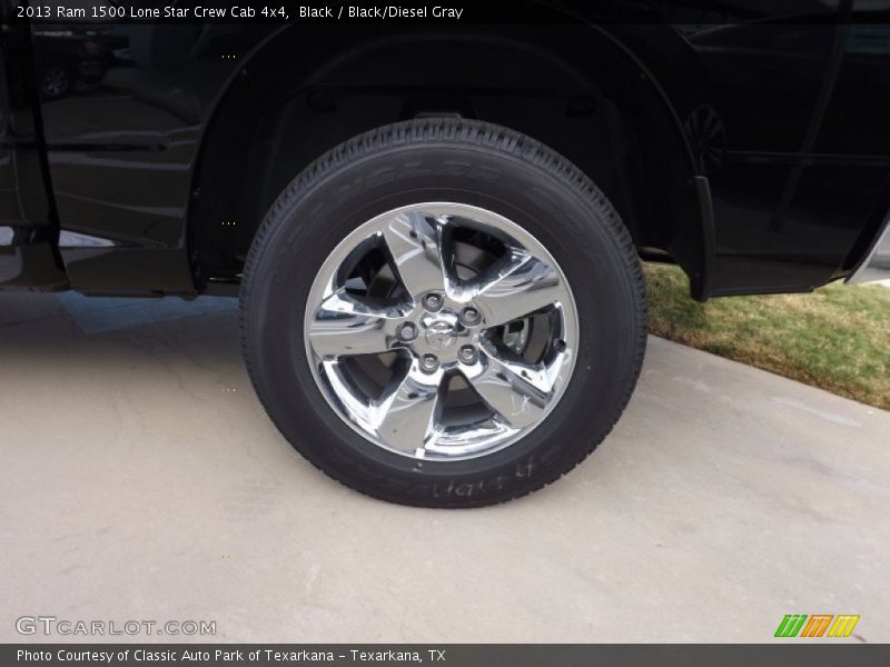 Black / Black/Diesel Gray 2013 Ram 1500 Lone Star Crew Cab 4x4