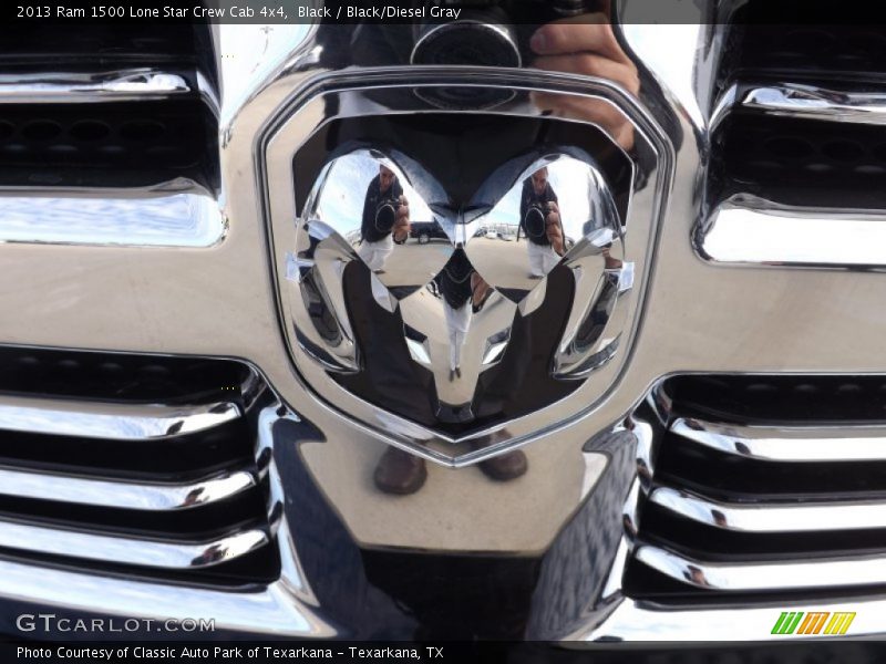Black / Black/Diesel Gray 2013 Ram 1500 Lone Star Crew Cab 4x4