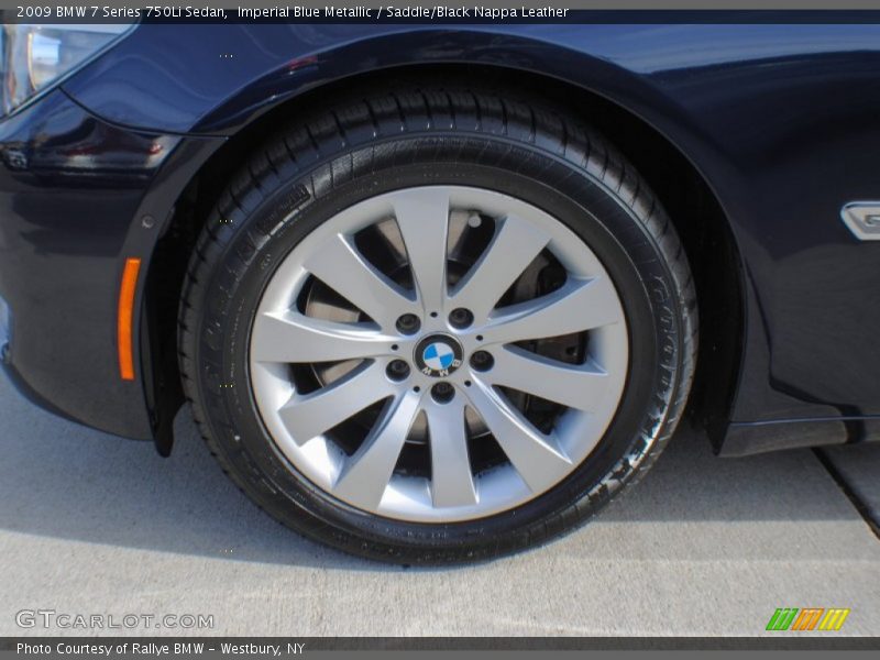 Imperial Blue Metallic / Saddle/Black Nappa Leather 2009 BMW 7 Series 750Li Sedan