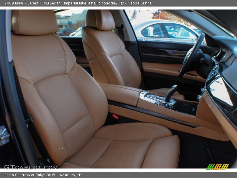 Imperial Blue Metallic / Saddle/Black Nappa Leather 2009 BMW 7 Series 750Li Sedan