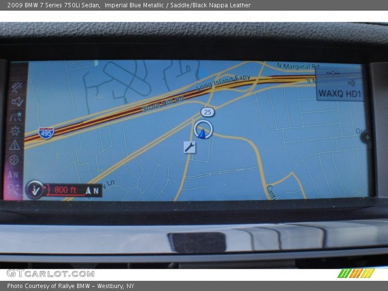 Imperial Blue Metallic / Saddle/Black Nappa Leather 2009 BMW 7 Series 750Li Sedan